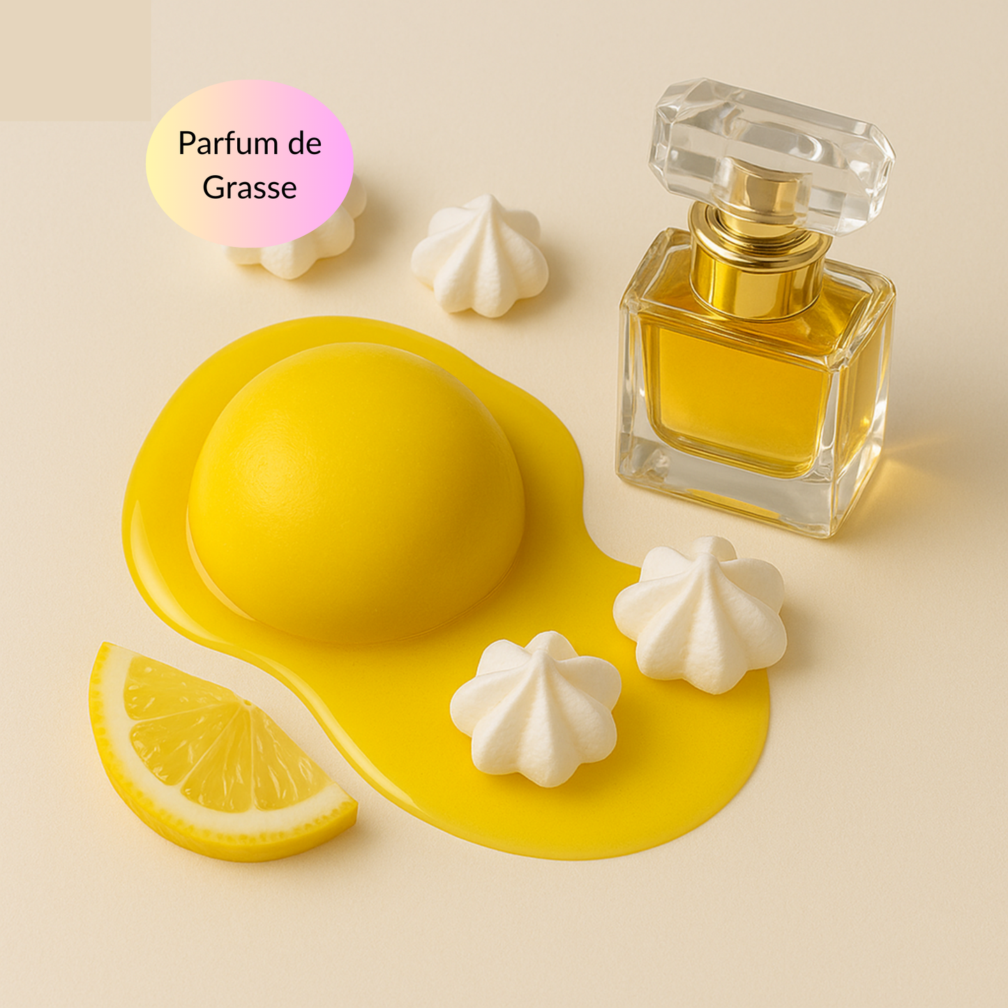 Fondants parfumés citron meringué, parfum de grasse, cire végétale non toxique – Sweetie Scent