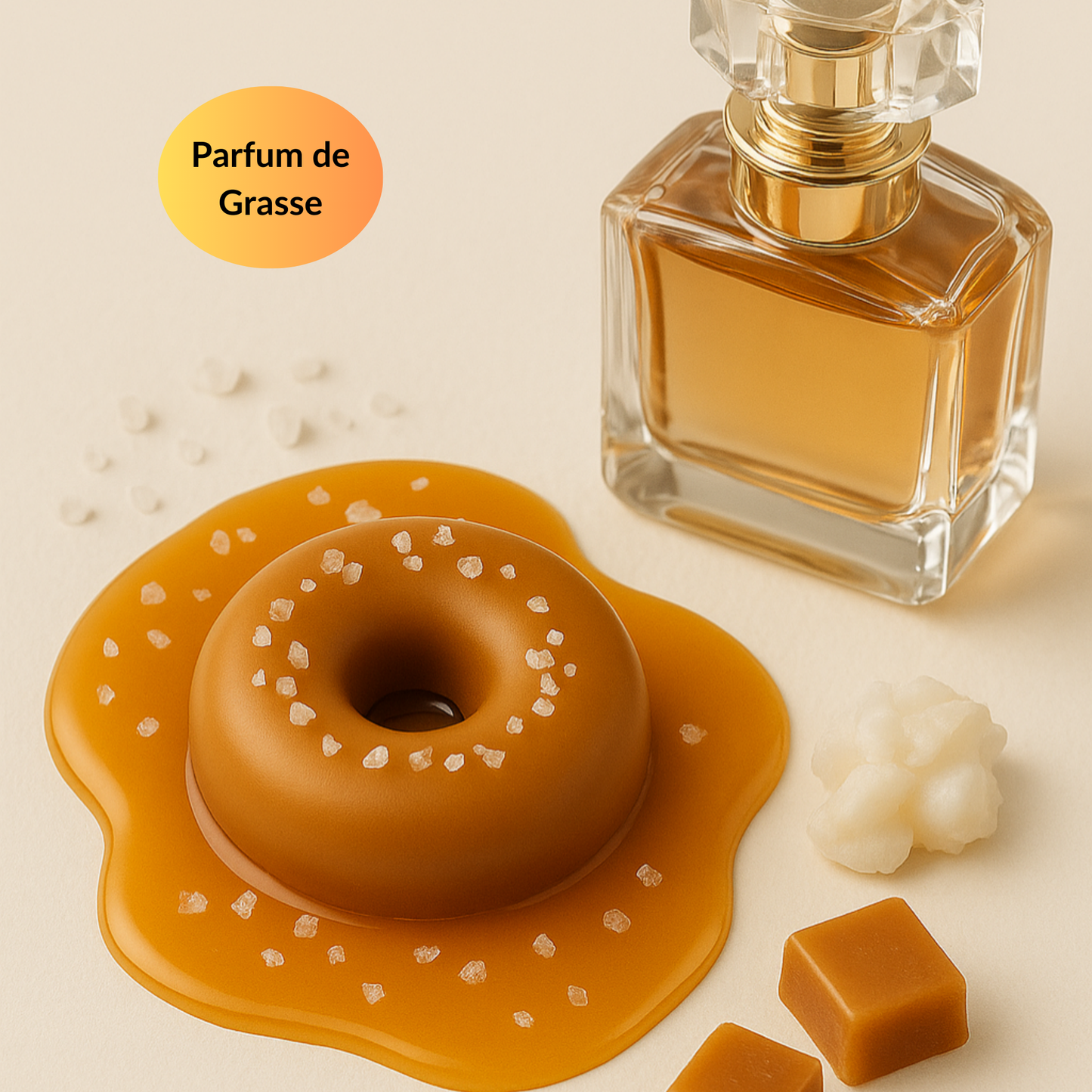 Coffret fondants donuts caramel, parfums de Grasse réputés, personnalisable – Sweetie Scent