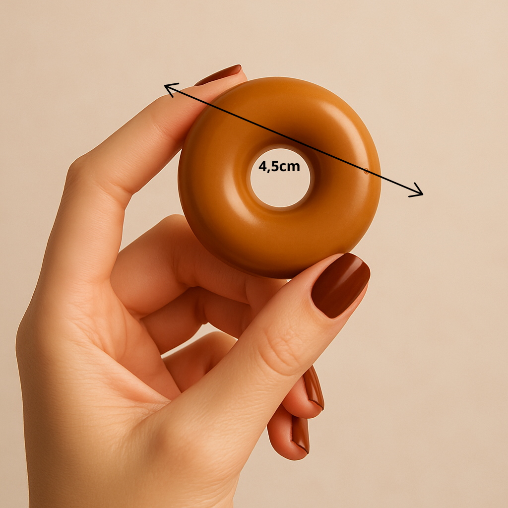 Fondant donut caramel beurre salé, fait main, cire végétale – Sweetie Scent
