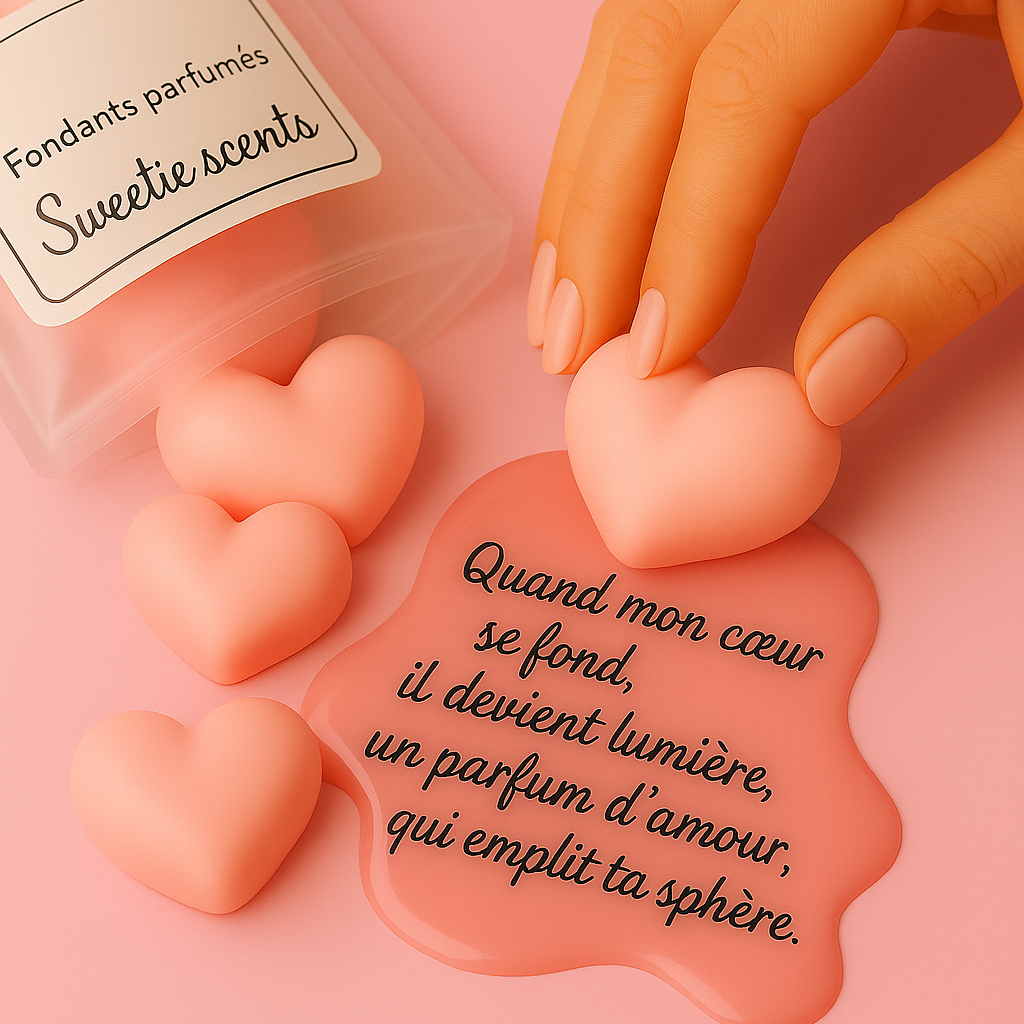 Cadeau personnalisable cœurs Monoï vanillé, doux et original pour déclarer sa flamme – Sweetie Scent
