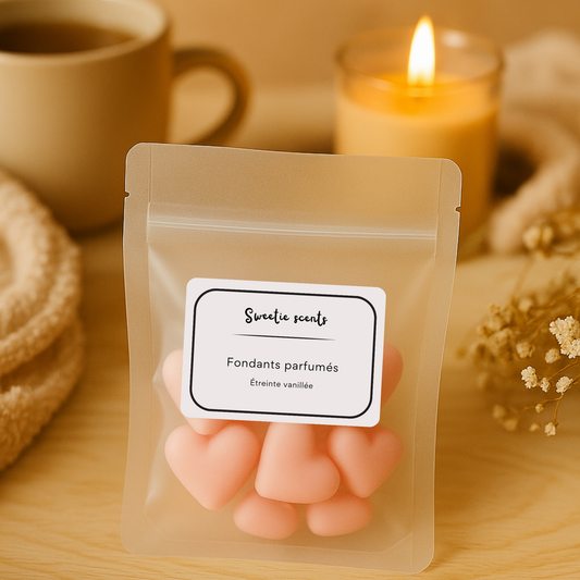 Fondant parfumé cœur Monoï vanillé, cadeau idéal pour la Saint-Valentin ou déclarer son amour – Sweetie Scent
