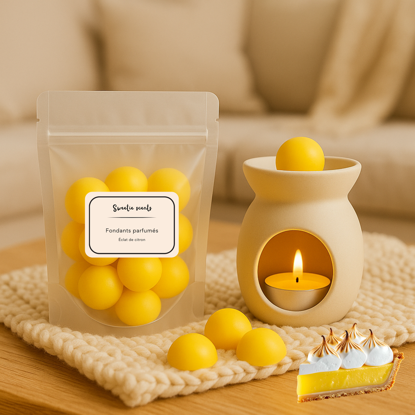 Éclat de citron - 10 fondants parfumés clean