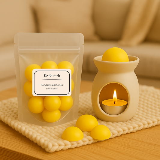 Fondant parfumé vegan citron meringué, fait main, Made in France – Sweetie Scent

